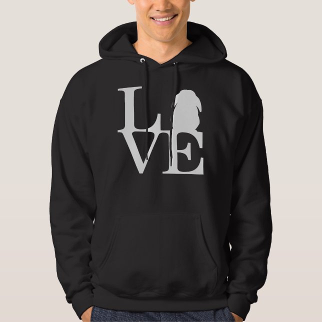 Sudadera Lop Rabbit Lover I love Bunnies Graphic (Anverso)