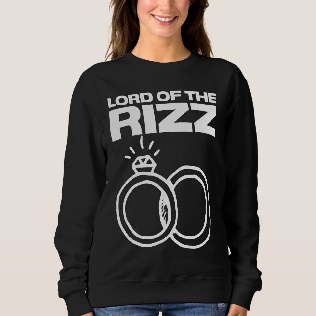 Sudadera Lord of the Rizz Wedding Rings Marriage Engagement (Anverso)