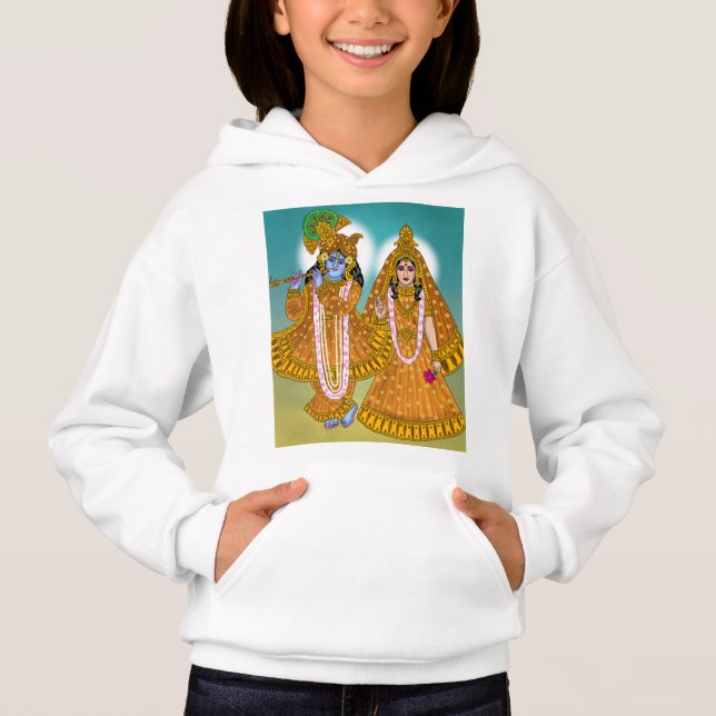 Sudadera Lord RadhaKrishna – Ropa informal divina  (Anverso)