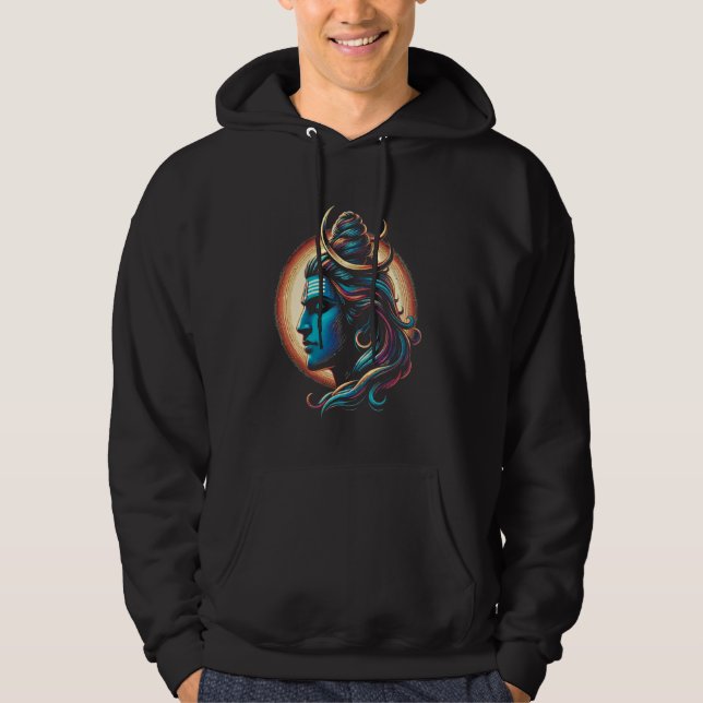 Sudadera Lord Shiva Hindu God Mahadeva Trident Hinduism Dev (Anverso)