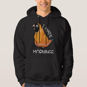 Sudadera Loro Cansado odia las mañanas de mi Caramelo azul