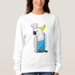 Sudadera Loro como chef y gorra de cocina