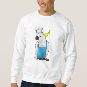 Sudadera Loro como chef y gorra de cocina