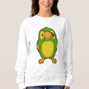 Sudadera Loro como pirata con ojo de ojo