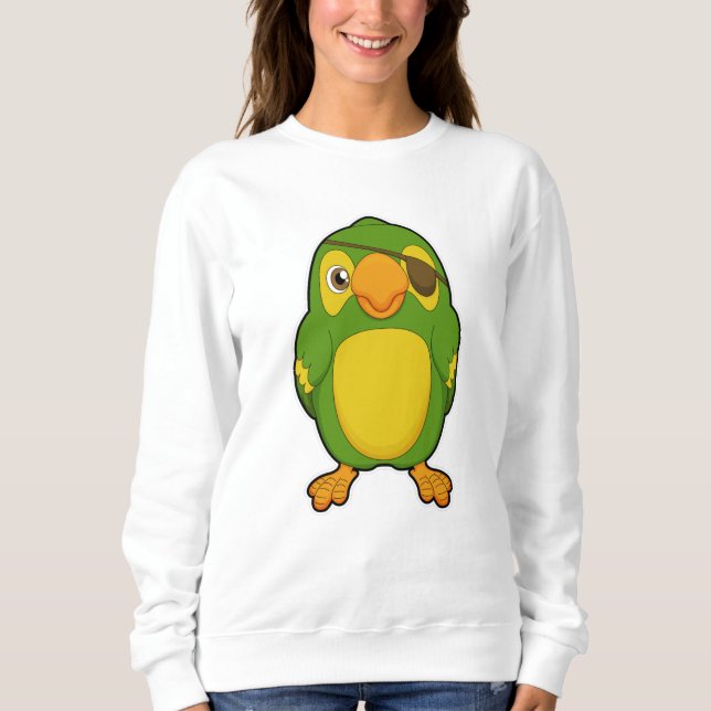 Sudadera Loro como pirata con ojo de ojo (Anverso)