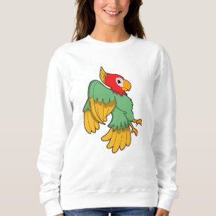 Sudadera Loro con cabeza roja