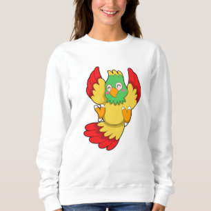 Sudadera Loro con cabeza verde