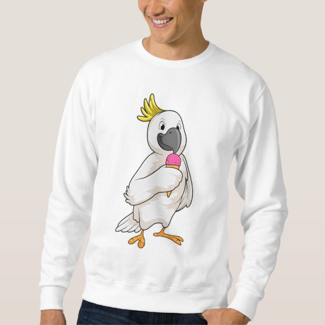Sudadera Loro con helado Waffle (Anverso)
