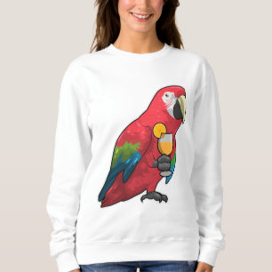 Sudadera Loro con jugo de Naranja de vidrio