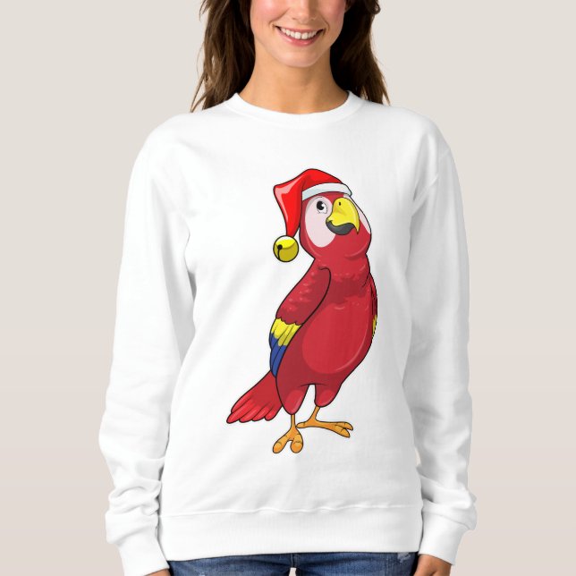 Sudadera Loro con sombrero Santa (Anverso)