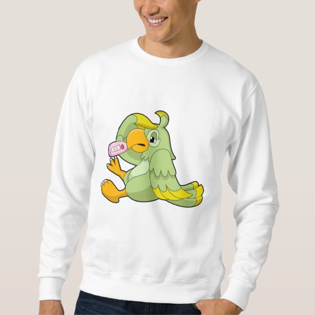Sudadera Loro con termómetro clínico (Anverso)