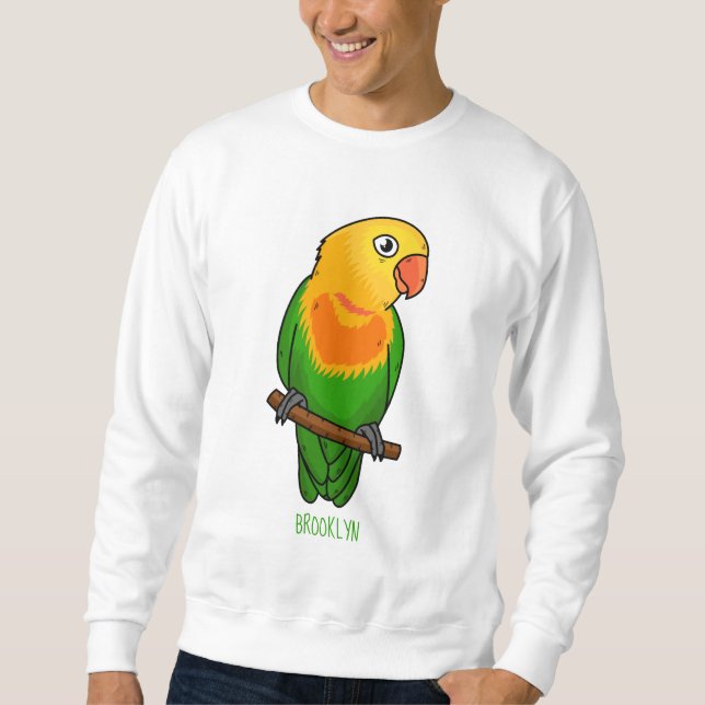 Sudadera Loro de dibujos animados inseparables lindo (Anverso)