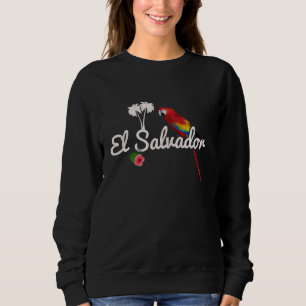 Sudadera Loro de El Salvador Guacamayo Vintage Orgullo Salv