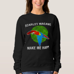 Sudadera Loro feliz Scarlet Macaw
