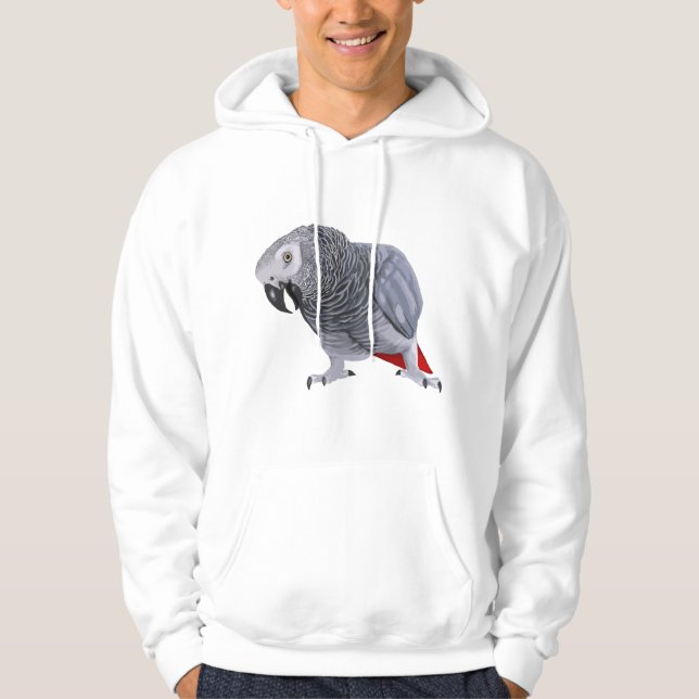 Sudadera Loro gris africano (Anverso)