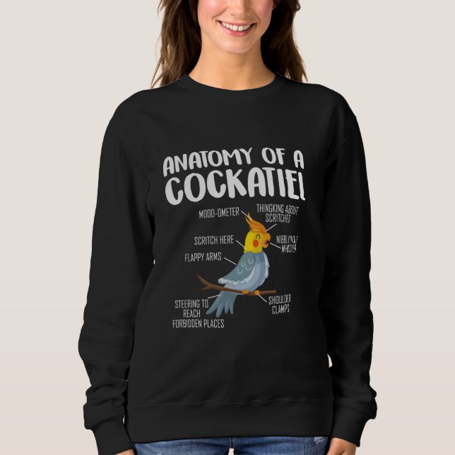Sudadera Loro pájaro Cockatiel 6 (Anverso)