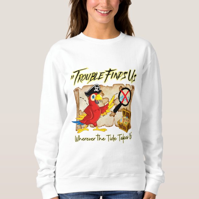 Sudadera loro pirata cita (Anverso)