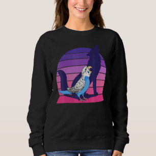 Sudadera Loro retro grito buey azul