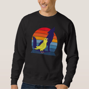 Sudadera Loro retro grito pera amarilla
