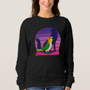 Sudadera Loro Retro I Lobo Aullador I Caique de Vientre Bla