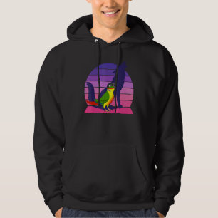 Sudadera Loro Retro I Lobo Aullador I Conure de Lado Amaril