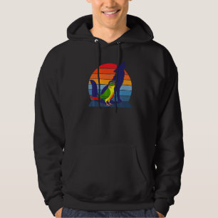 Sudadera Loro Retro I Lobo Aullador I Conure de Lado Amaril