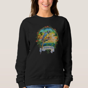 Sudadera Loro tropical vintage de Turcas y Caicos