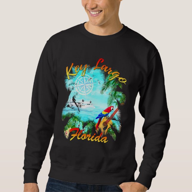 Sudadera Loro Vacacional Largo Florida (Anverso)