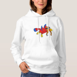Sudadera Loro volando como piloto