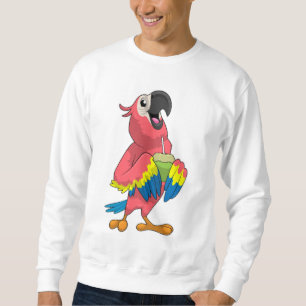 Sudadera Loro y coco con paja para beber
