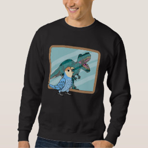 Sudadera Loro y Rex Reflexión I Cara de melocotón Lovebir a