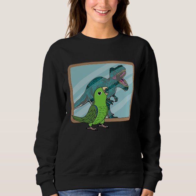 Sudadera Loro y Rex Reflexión I Lorito Verde (Anverso)