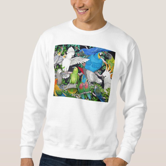 Sudadera Loros de la camiseta del mundo (Anverso)