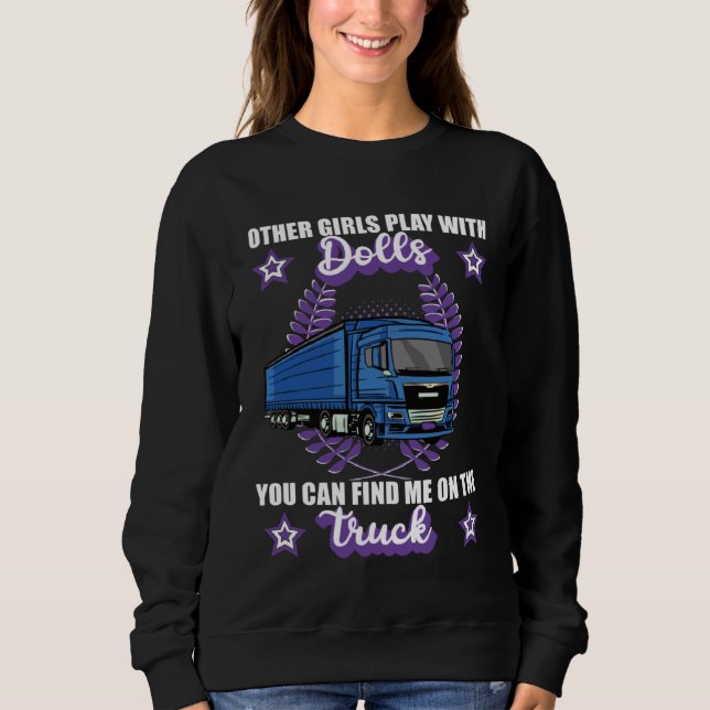 Sudadera Lorry driver motor driver trucker saying (Anverso)