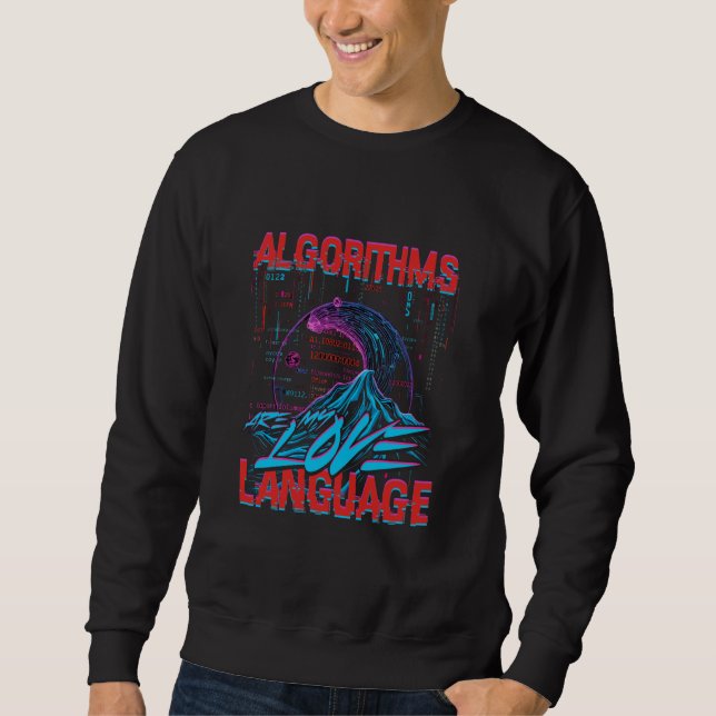 Sudadera Los algoritmos de lingüística computacional son mi (Anverso)