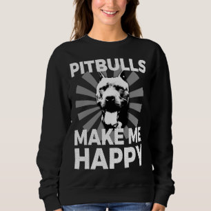 Sudadera Los amantes de Pitbulls me hacen feliz animal