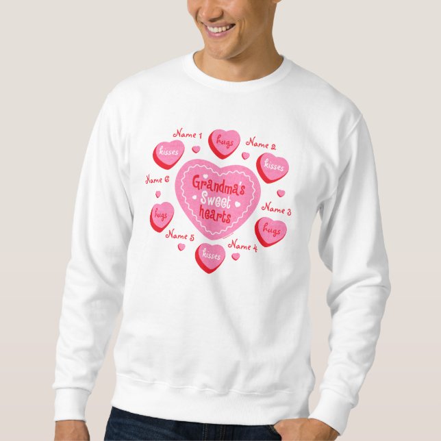 Sudadera Los amores de la abuela personalizaron la camiseta (Anverso)