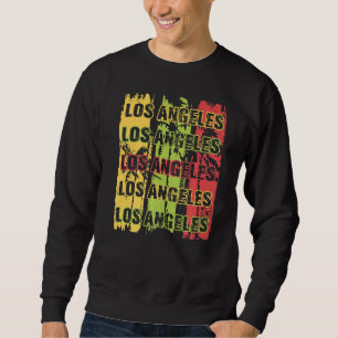 Sudadera Los Angeles Ca 80 Retro Vintage Los Ángeles