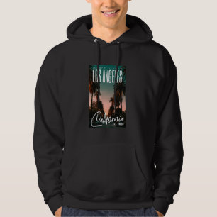 Sudadera Los Ángeles California Atardecer Retro