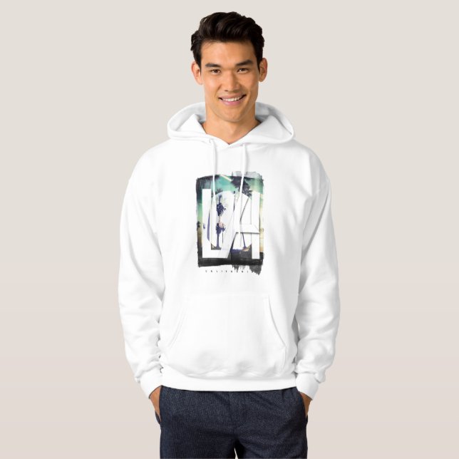 Sudadera Los Ángeles, California Playa de la palmera, (Anverso completo)