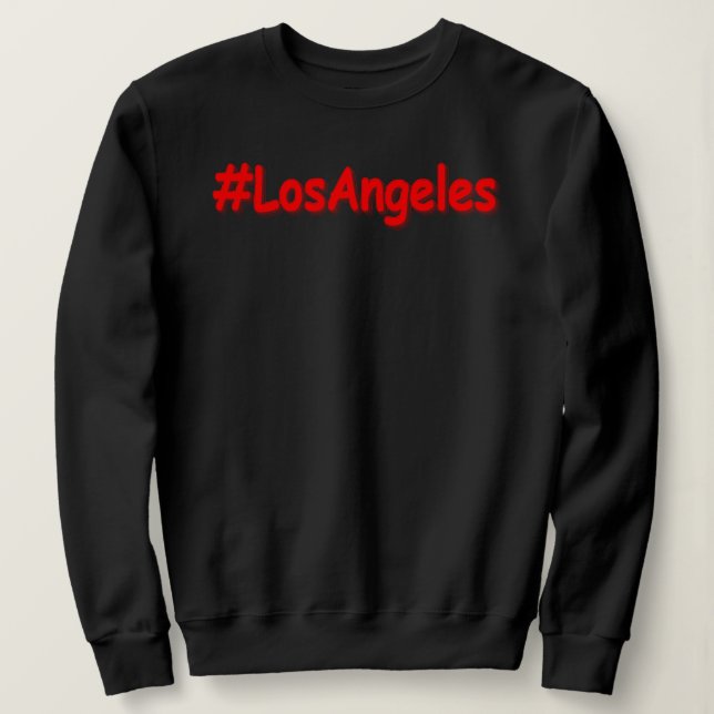 Sudadera "Los Angeles" Diseño Cute. ¡Hazte con una en Zazzl (Anverso del diseño)