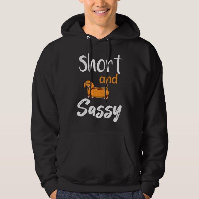 Sudadera Los Animales De Dachshund Cortos Y Sencillos Aman  (Anverso)