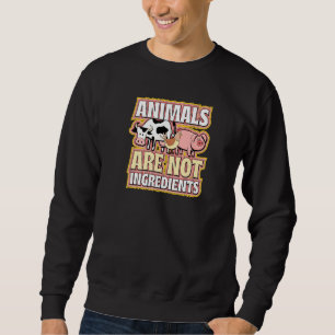 Sudadera Los Animales No Son Ingredientes Ético Pro Vegano