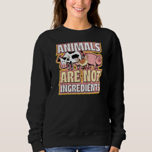 Sudadera Los Animales No Son Ingredientes Éticos Pro Vegan