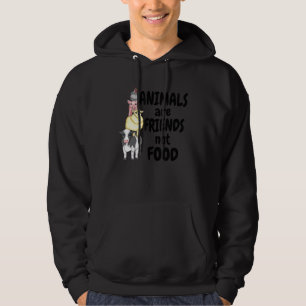 Sudadera Los animales son amigos, no comida Vegetariana