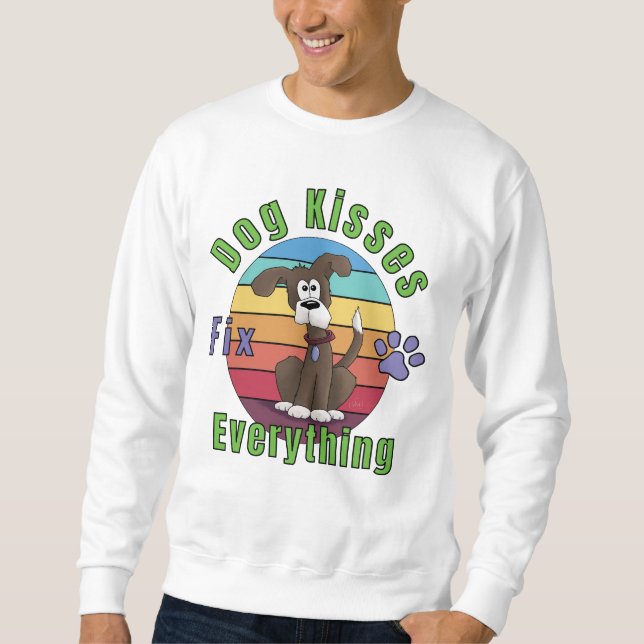 Sudadera Los besos de perro lo arreglan todo  (Anverso)