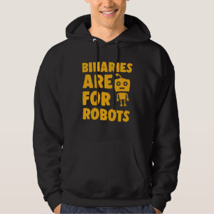 Sudadera Los binarios son para robots Lindo/a Genderfluid N