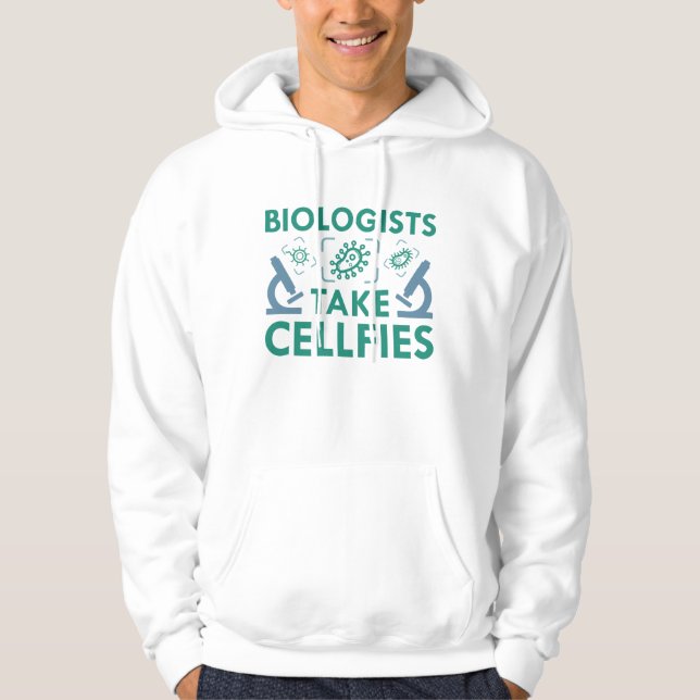 Sudadera Los biólogos se adueñan de celulares (Anverso)