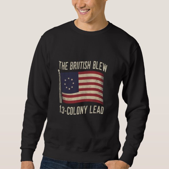 Sudadera Los británicos derramaron un plomo de 13 colonias (Anverso)