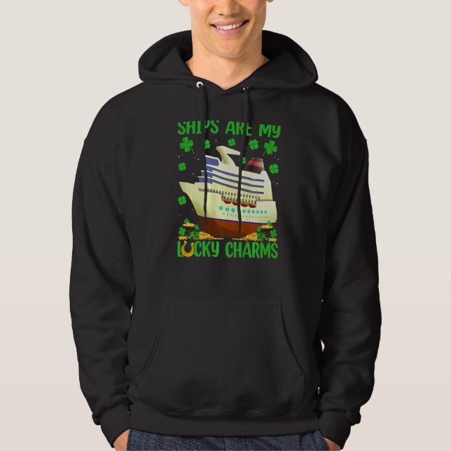 Sudadera Los Buques Son Mi Afortunado Barco De Encanto Día  (Anverso)